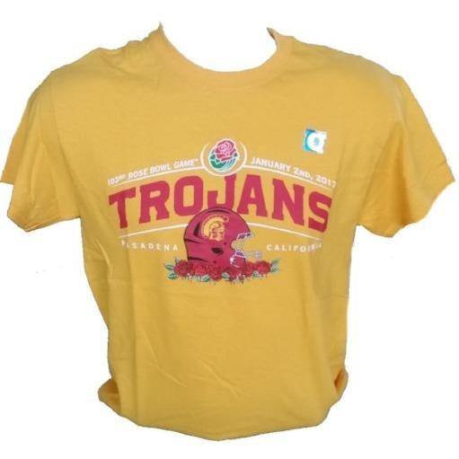 2017 Rose Bowl USC Trojan Bed of Roses Shirt Yellow - LA REED FAN SHOP