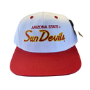 Arizona State Sun Devils Script Spell out Eclipse White Hat Vintage