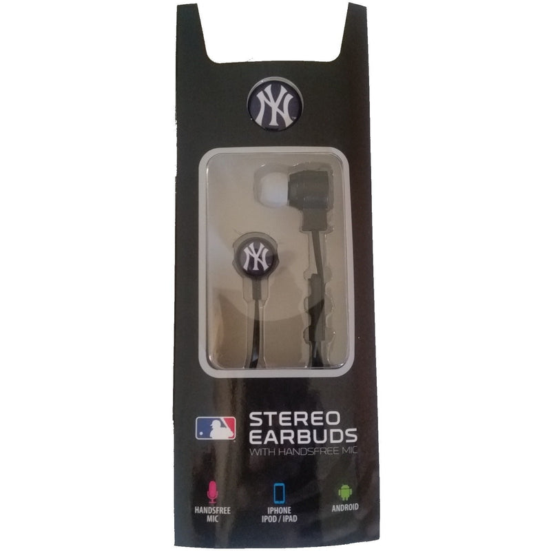 New York Yankees Hands Free Earbuds with Mic