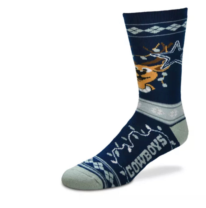 Dallas Cowboys Xmas Reindeer Socks