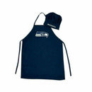 Seattle Seahawks Team Apron & Chef Hat NFL BBQ - LA REED FAN SHOP